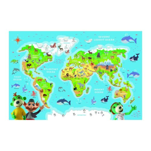Trefl Puzzle Treflici ismeri a világ állatait