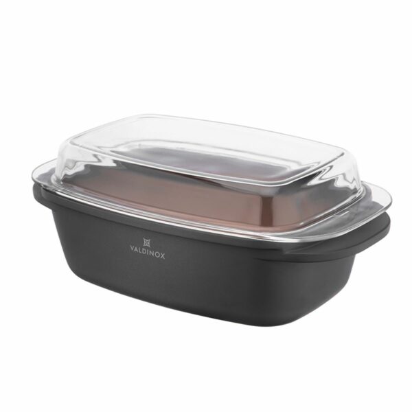 Valdinox Téglalap alakú sütőtál Morgan 32 x 21 cmMorgan 32 x 21 cm fedővel
