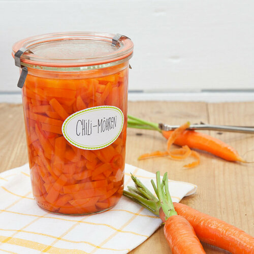 Weck Sturz 6 db-os befőttesüveg készlet 850 ml tartozékokkal