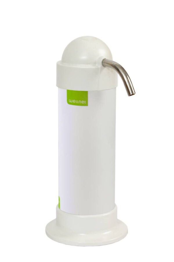 W25 CT Magnetic DUO-fehér csapra szerelhető aktív szénszűrős mágneses víztisztító , 15 000 liter kapacitású, 1-6 fős háztartásoknak, szépséghibás
