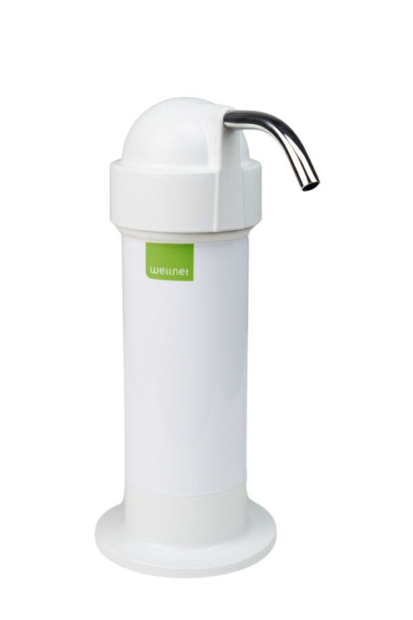 W25 CT Magnetic Basic-Fehér csapra szerelhető aktív szénszűrős mágneses víztisztító , 7 500 liter kapacitású, 1-4 fős háztartásoknak, szépséghibás
