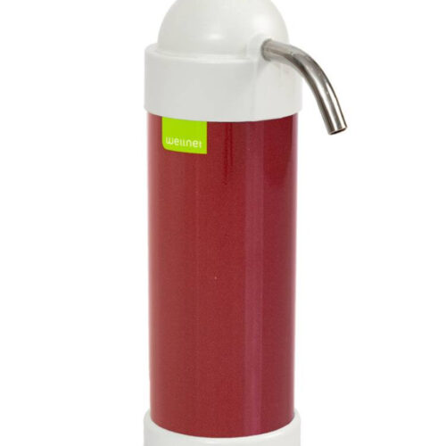 W25 CT Basic Bordó csapra szerelhető aktív-szénszűrős szépséghibás víztisztító, 7 500 liter kapacitású, 1-4 fős háztartásoknak