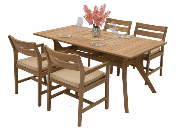 Teak kerti elrendezés WINSTON 1+4 Teak kerti elrendezés WINSTON 1+4