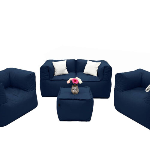 MODULTEX textil moduláris készlet 4 személyes (sötétkék)