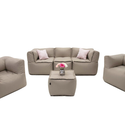 MODULTEX textil moduláris készlet 5 személyes (cappuccino)