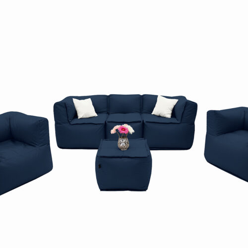 MODULTEX textil moduláris készlet 5 személyes (sötétkék)