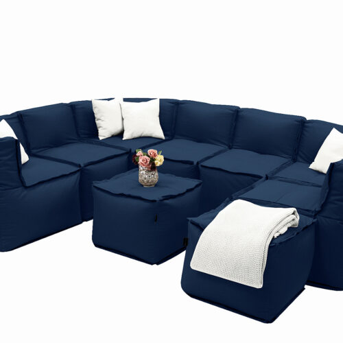 MODULTEX textil moduláris szett 7-8 személyes (sötétkék)