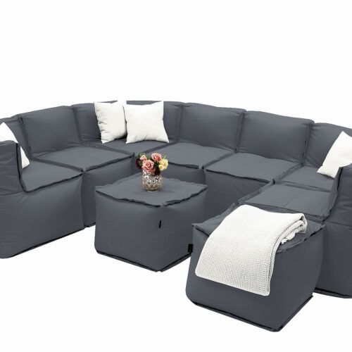 MODULTEX textil moduláris készlet 7-8 személyes (szürke)