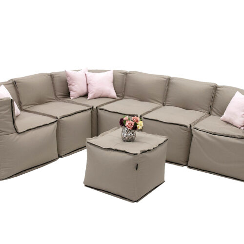 MODULTEX textil moduláris készlet 6 személyes (cappuccino)