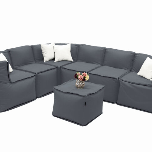 MODULTEX textil moduláris készlet 6 személyes (szürke)