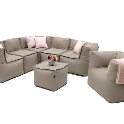 MODULTEX textil moduláris készlet 6 személyes (cappuccino)