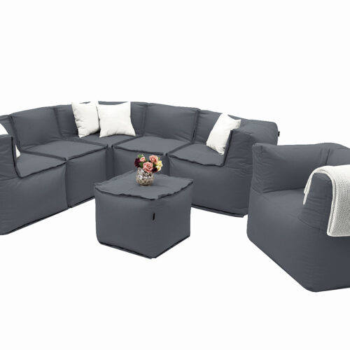 MODULTEX textil moduláris készlet 6 személyes (szürke)