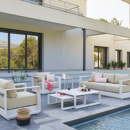 Alumínium készlet 5 személyes MADRID ÚJ (cappuccino)