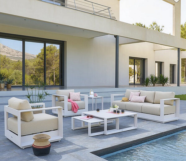 Alumínium készlet 5 személyes MADRID ÚJ (cappuccino)