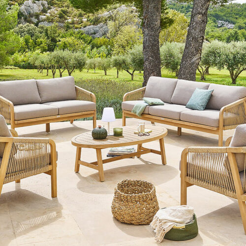 BRIGHTON luxus akác szett 7 személyes BRIGHTON luxus akác szett 7 személyes