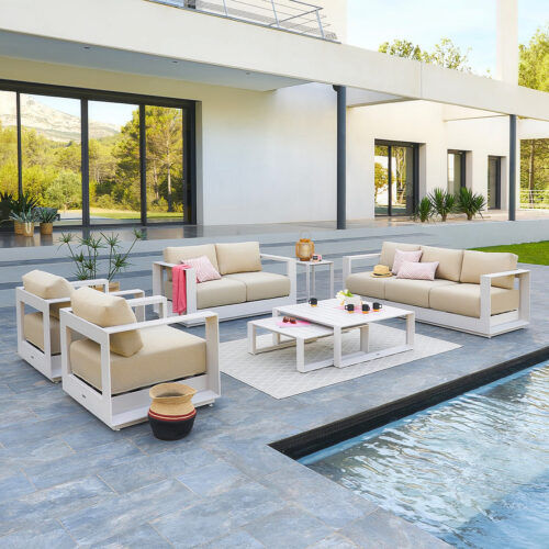 Alumínium készlet 7 személyes MADRID (cappuccino)