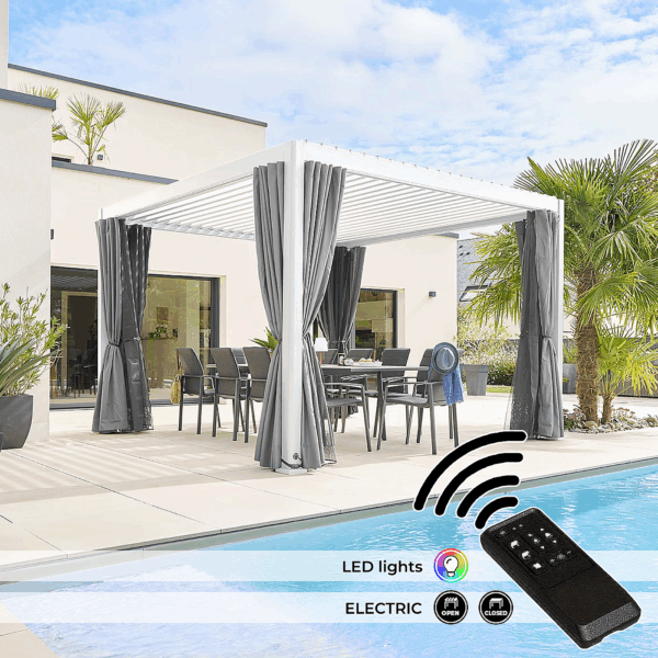 Kerti alumínium pavilon elektromos MEGAN 3