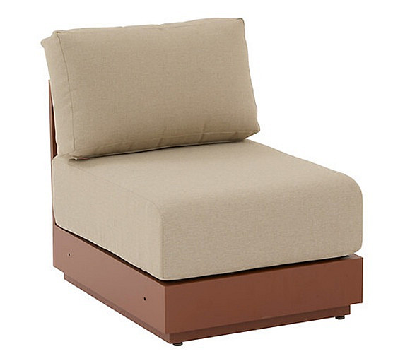 Alumínium középső szék MADRID (mahagóni)