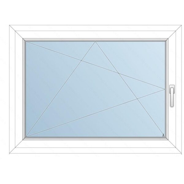 118x98 Műanyag ablak / Bukónyíló / 2 réteg üvegezés