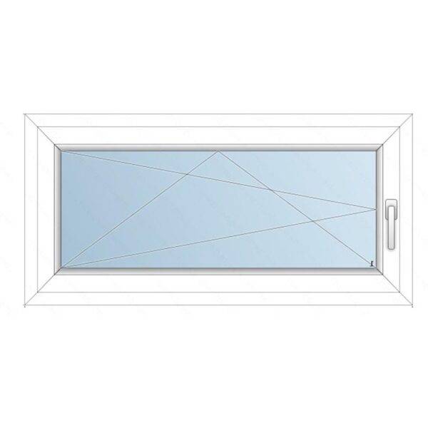 118x58 Műanyag ablak / Bukónyíló / 2 réteg üvegezés