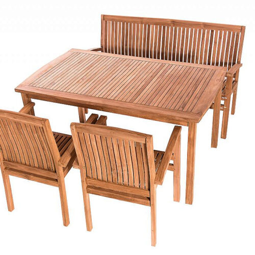 Teak kerti elrendezés HARMONY 1 + 2 + 1