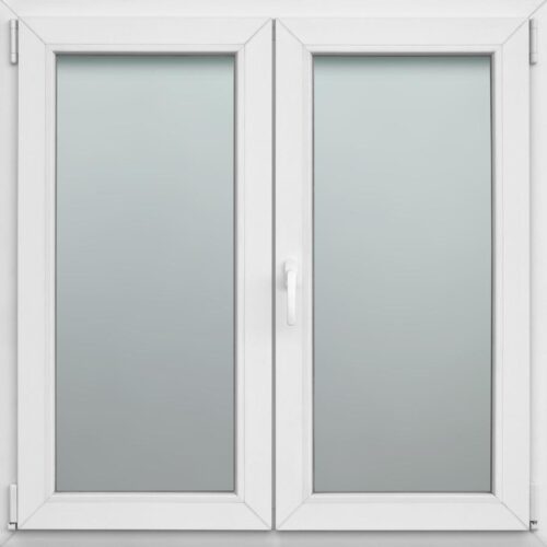 148x148 Műanyag kétszárnyas ablak /NY-BNY  / 2 réteg üvegezés / KFS