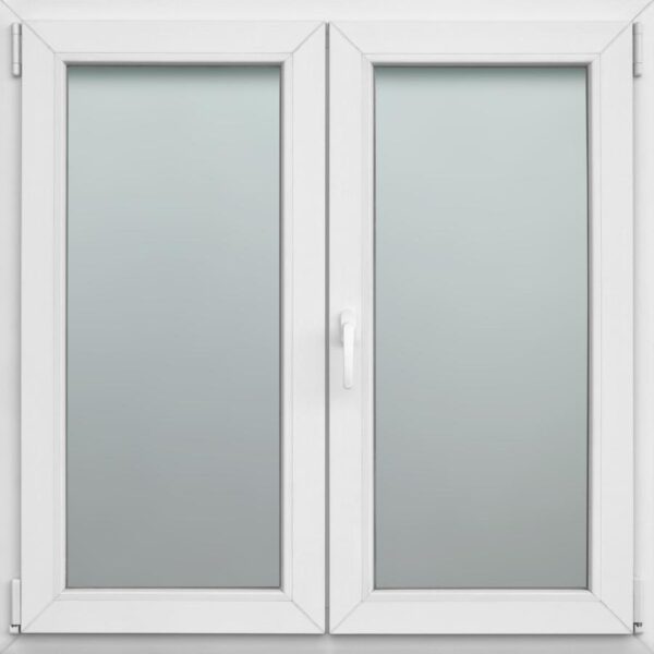 148x148 Műanyag kétszárnyas ablak /NY-BNY  / 2 réteg üvegezés / KFS
