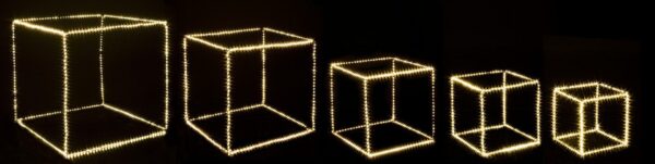 CUBE arany 5 részes égősor CUBE arany 5 részes égősor