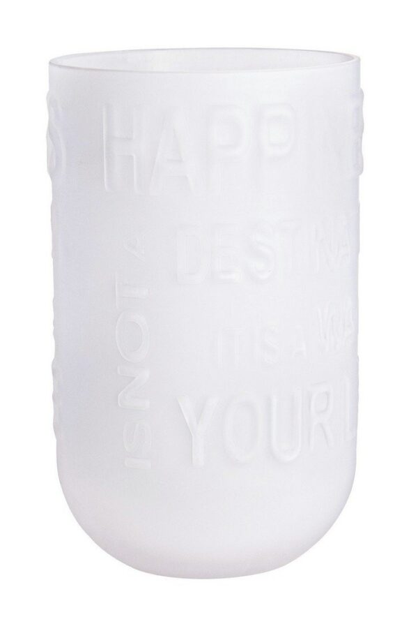 HOME szürke üveg váza