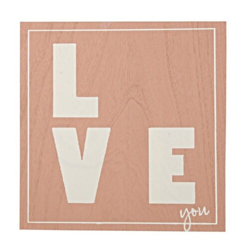 WOOD II barna tömörfa fali dekoráció