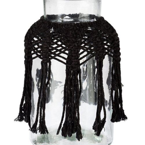 PERUVIAN fekete 100% pamut üveg tároló