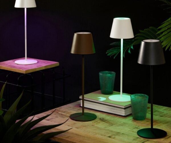 ETNA RGB fehér acél kültéri lámpa