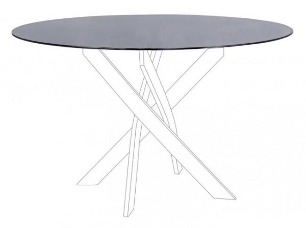 GEORGE szürke kerek üveg asztallap 120cm GEORGE szürke kerek üveg asztallap 120cm