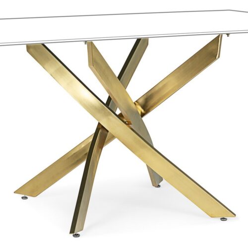 GEORGE arany acél étkezőasztal láb