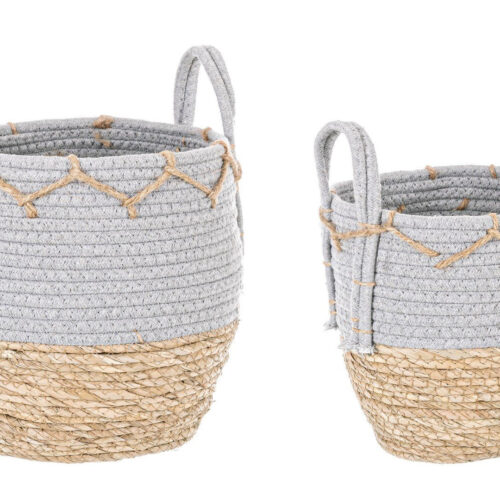 CELESTIAL szürke 100% pamut kosár