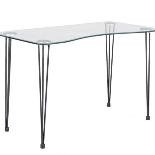 RONDO átlátszó üveg konzolasztal 120cm