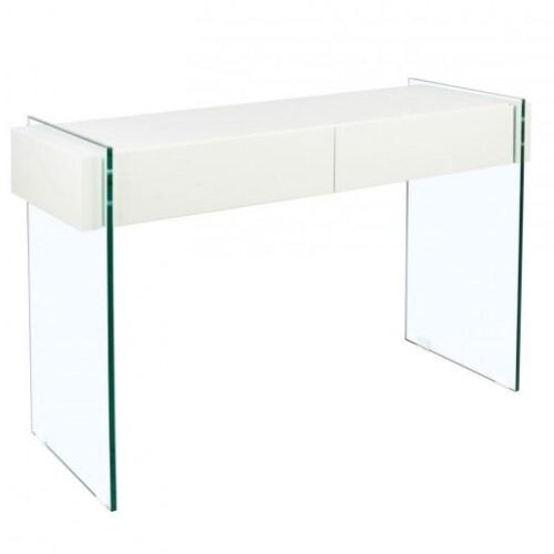 WHITE WOOD fehér mdf konzolasztal