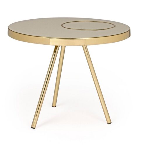 KESAR II arany acél dohányzóasztal 51cm