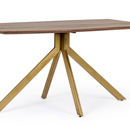 SHERMAN barna mangófa étkezőasztal 150cm