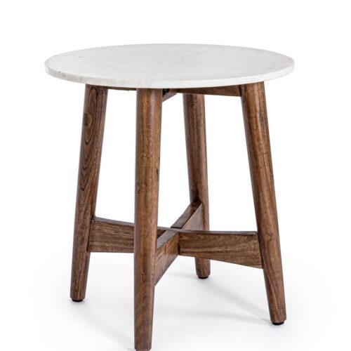 ALBANY barna akácfa dohányzóasztal 52cm