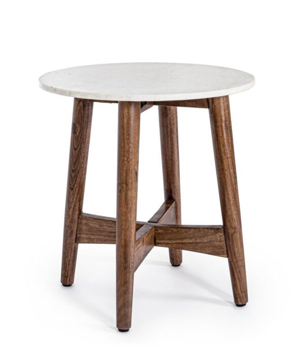 ALBANY barna akácfa dohányzóasztal 52cm