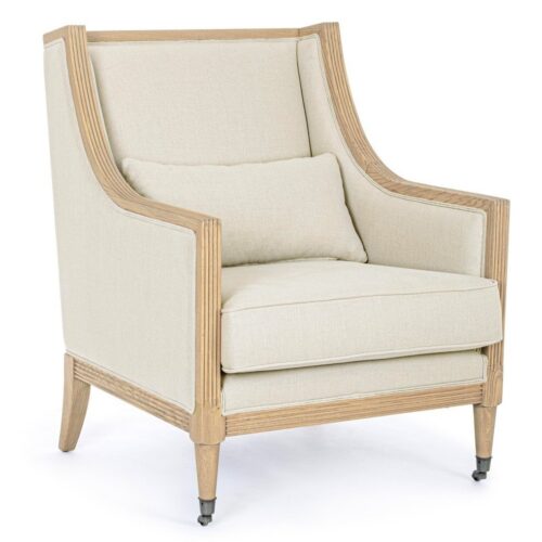 MARLIN bézs vászon fotel