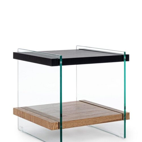 LINE fekete mdf dohányzóasztal 50cm