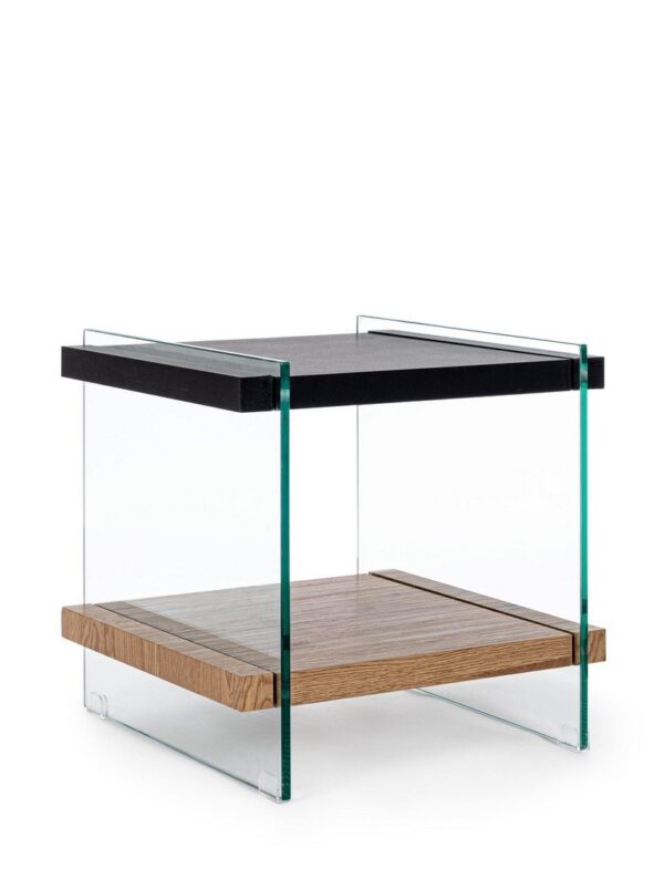 LINE fekete mdf dohányzóasztal 50cm