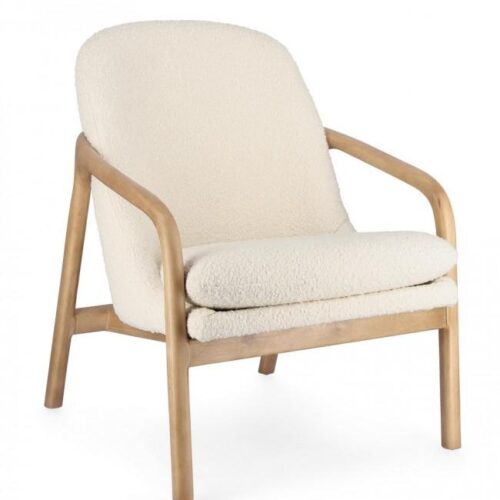 ELAIDE Bézs Gumifa Fotel