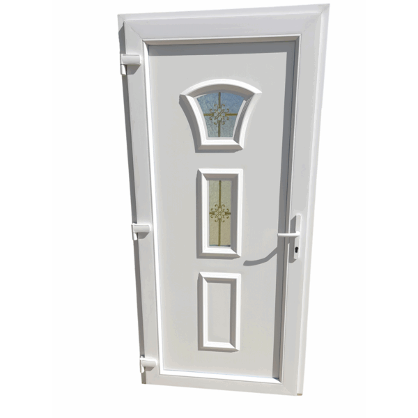 Juliett - Műanyag bejárati ajtó /98x208/ Fehér / Juliett - Műanyag bejárati ajtó /98x208/ Fehér /