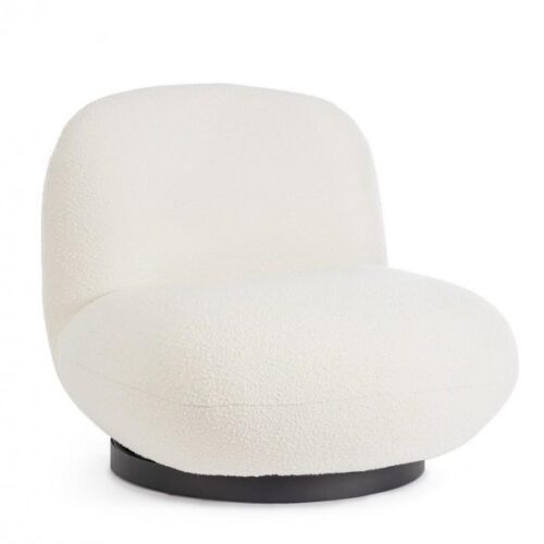 MARGOT Fehér Textil Fotel