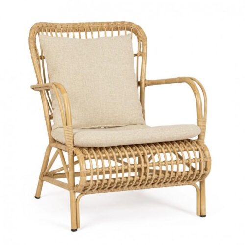 FLORISEL Bézs Rattan Fotel
