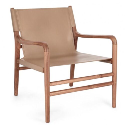 CAROLINE Bézs Teakfa Szék