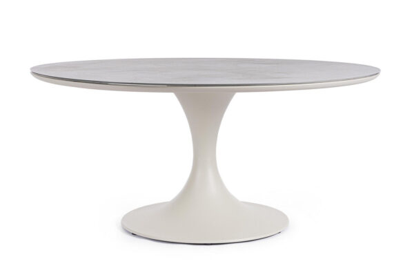 ARNOLD PELIKAN bézs kerek kerti asztal 158cm